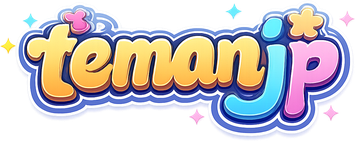 Logo temanjp berwarna sejuk